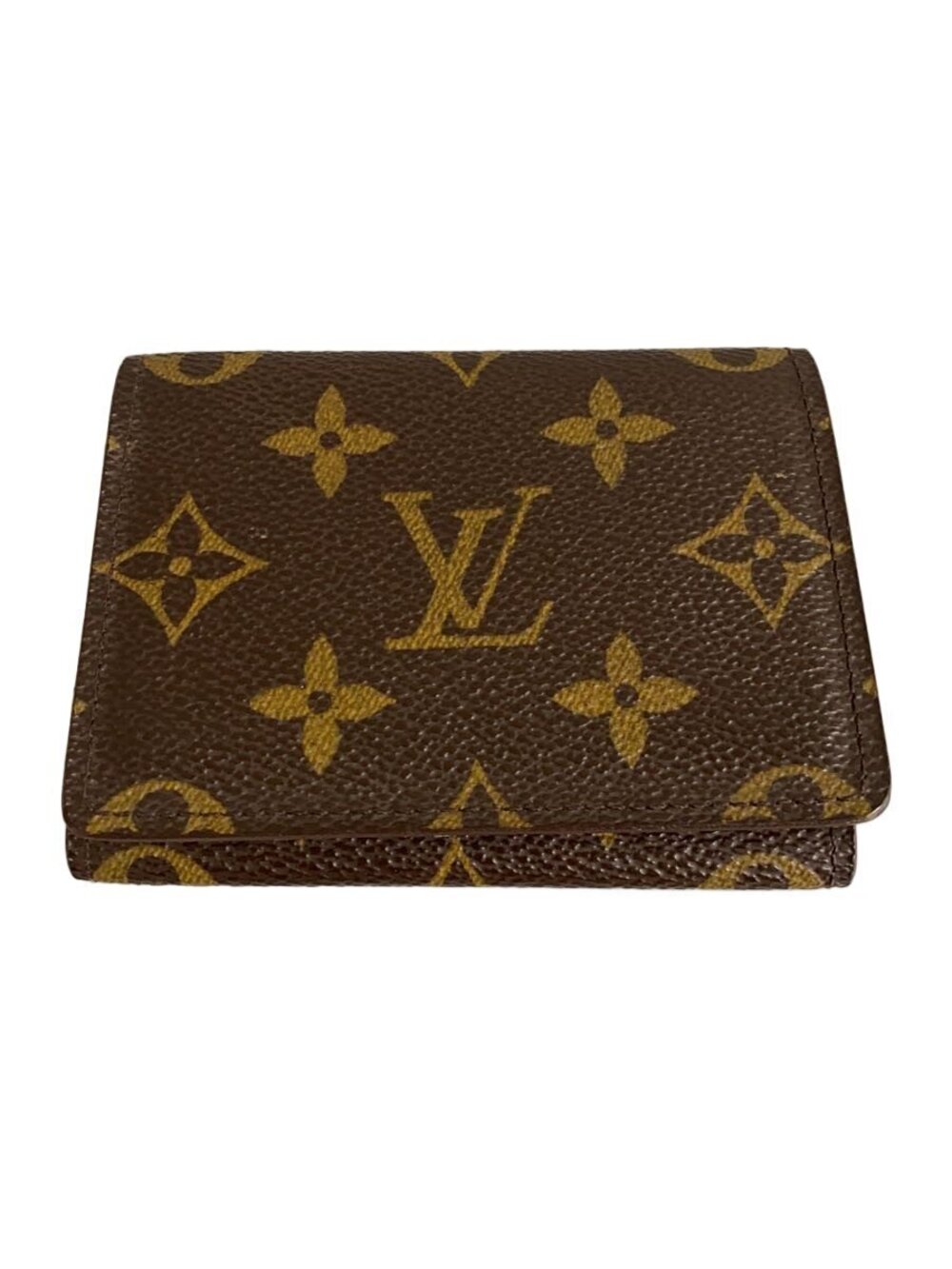 LOUIS VUITTON Envelope Wallet Carte de Visite Monogram Canvas Brown